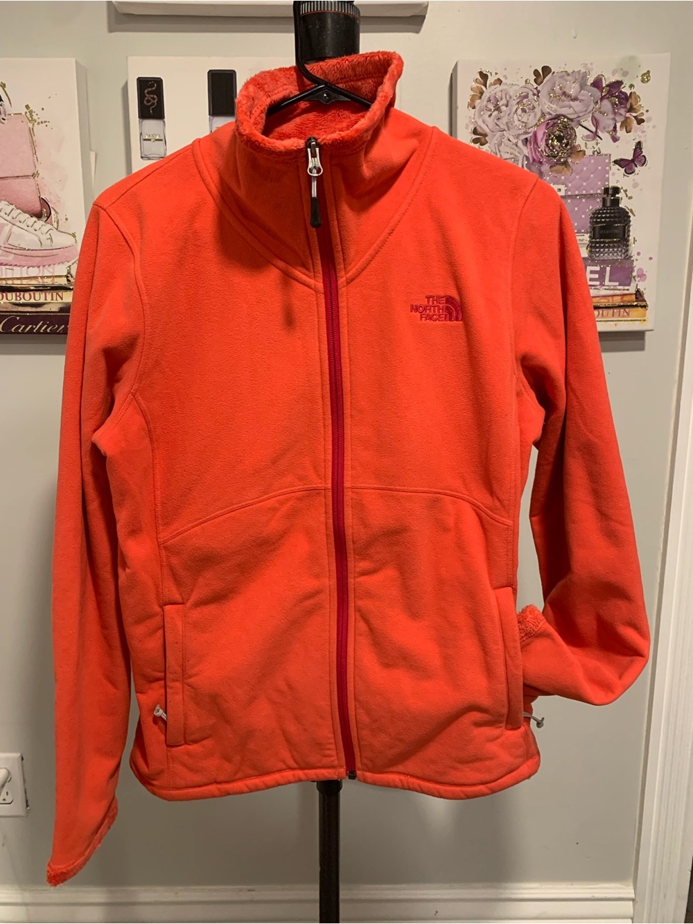 The North Face Women’s Orange Full-Zip Fleece Jacket SJL033